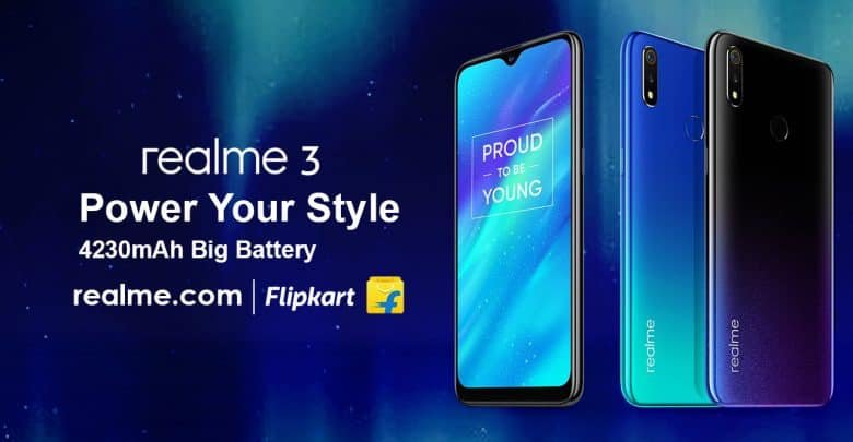 The Realme 3 Will Be Available On Flipkart From March 12