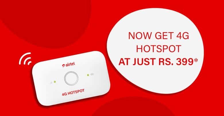 Airtel 4 G Hotspot Rental Plan Comes In India With Very Attractive Offer