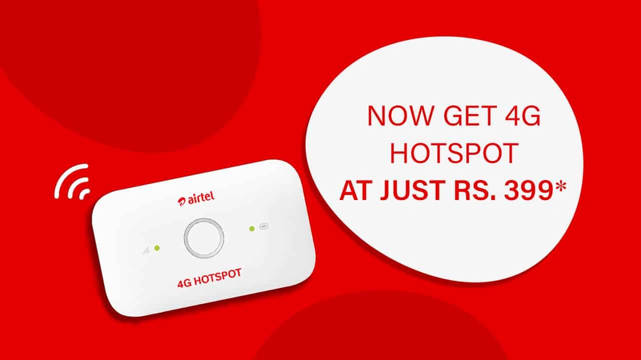 Airtel 4 G Hotspot Rental Plan Comes In India With Very Attractive Offer
