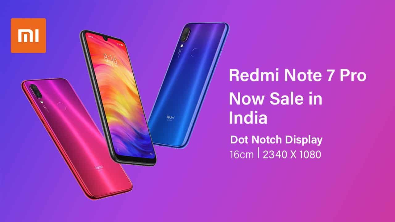 Redmi Note 7 Pro Sale In India Today With Amazing Pricing And Offers