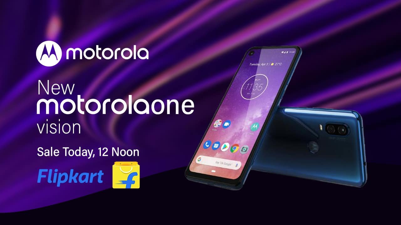 Motorola One Vision To Go On Sale In India From Today On Flipkart