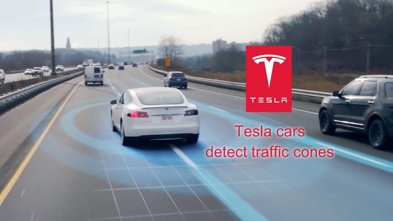 Tesla Cars Update To Detect Traffic Cones