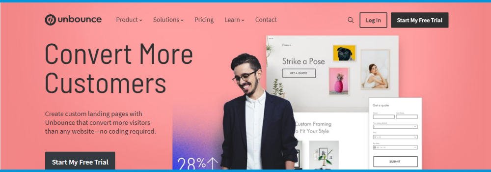 Unbounce Helps You To Build Custom Landing Pages
