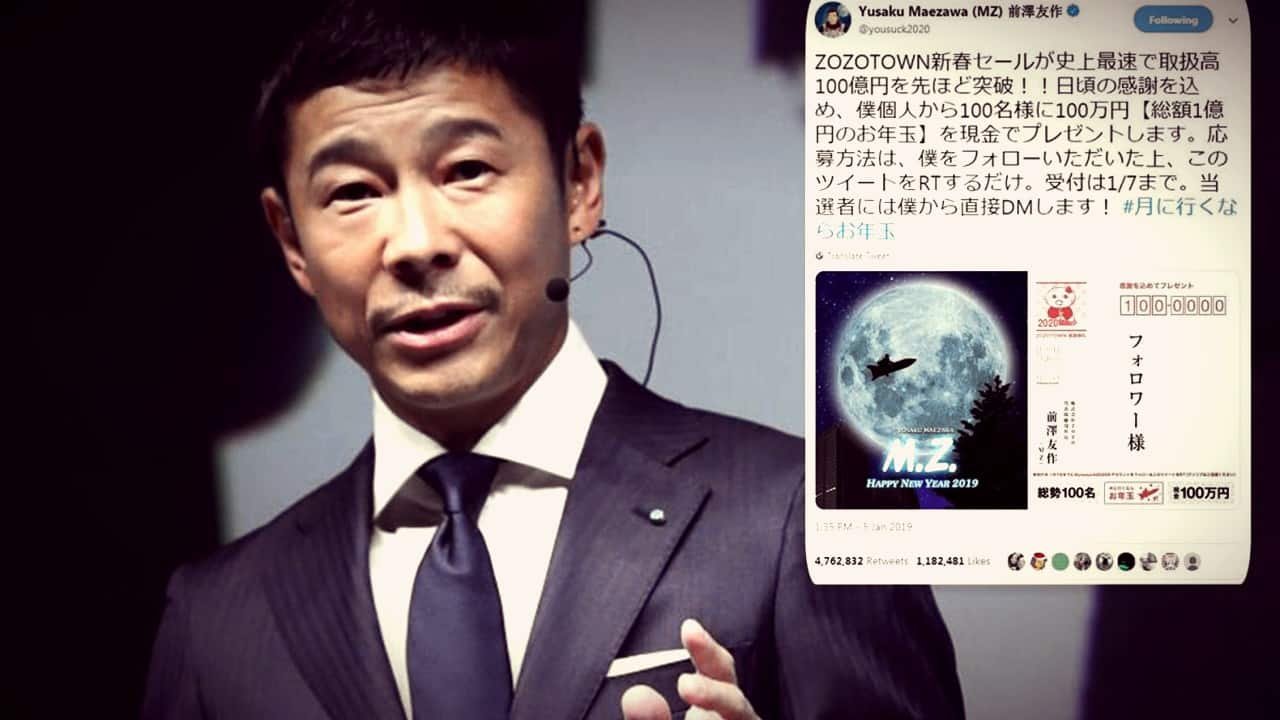 Japanese Billionaire Giving Away $9mn On Twitter
