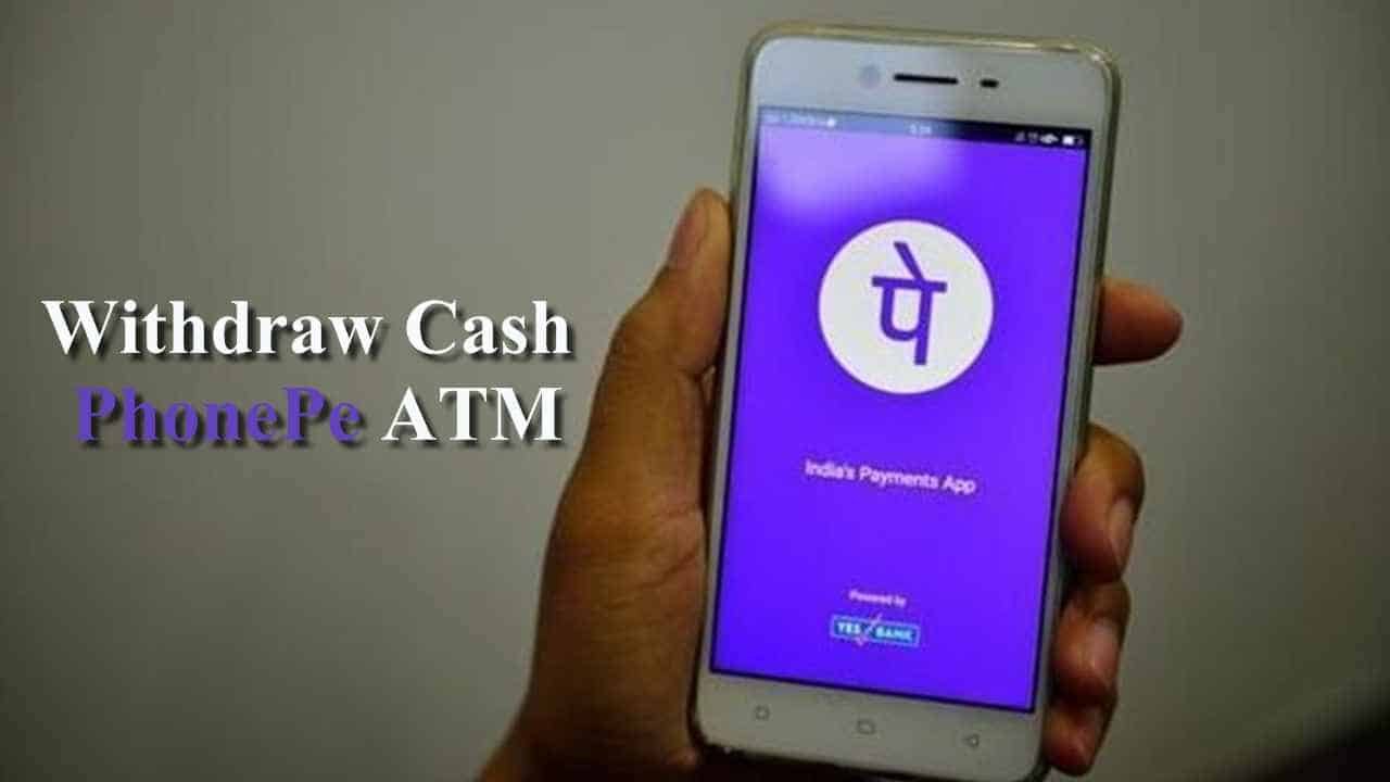 Withdraw Cash From Your Phone Pe A T M