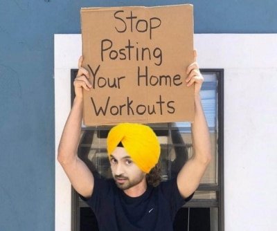 Diljit Hilariously Requests People To Stop Posting Workout Videos Amid Covid 19