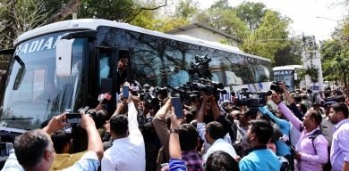 Mp Ex Rebel Cong Mlas Leaving Bengaluru For Bhopal