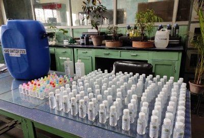 Railway Units Make Sanitisers Masks For Covid 19 Fight