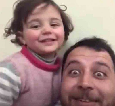 Syrian Toddler Who Laughed At Bombs Reaches Turkey With Family