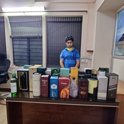 Bootlegger Arrested With Duty Free Liquor In Bengaluru