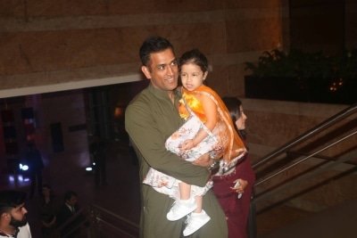 Dhoni Takes Daughter Ziva For A Bike Ride Inside Ranchi Farmhouse