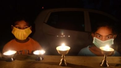 Oil Lamps Flicker As Lights Go Off In Bengaluru
