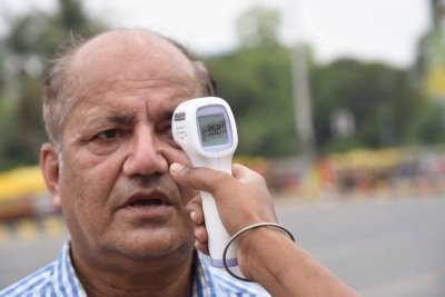 Thermal Screening Compulsory Face Mask At Ndmc Headquarters