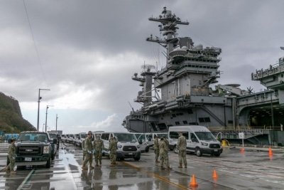 Us Air Force Builds Facility In Guam To Accommodate Roosevelt Sailors