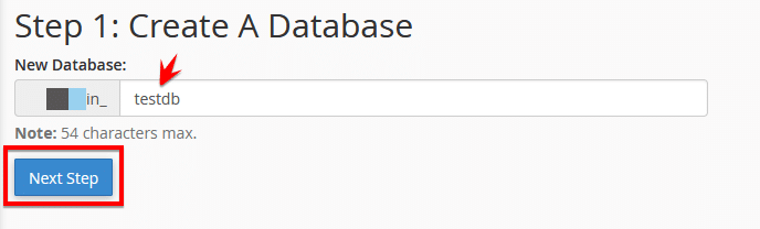 Create A Database On C Panel