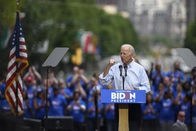 Biden Emerges From Quarantine On Memorial Day