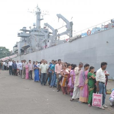 Ins Magar Arrives In Kochi From Maldives With 202 Indians