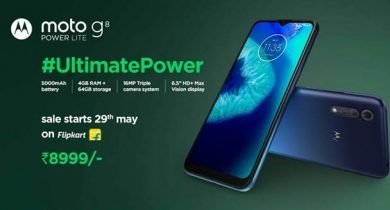 Moto G8 Power Lite With 5000mah Battery In India For Rs 8999