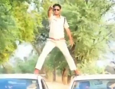 Mp Cop Penalised After His Video Imitating Ajay Devgns Stunt Goes Viral