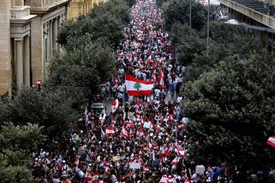 Protests In Lebanon Against Unemployment Cabinets Policies