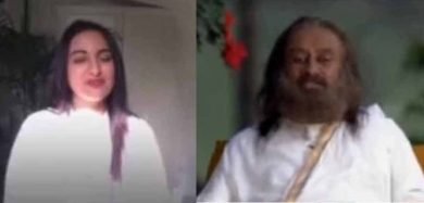 Sonakshi Gets Tips On Dealing With Trolls From Sri Sri Ravi Shankar