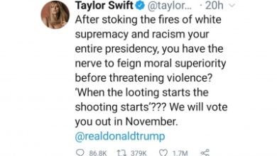 Taylor Swifts Criticism Of Donald Trump Becomes Her Most Liked Tweet Ever
