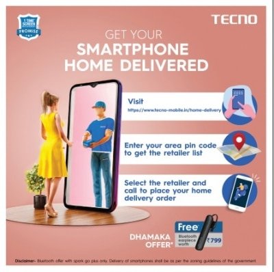 Tecno Launches Doorstep Delivery With 35000 Retailers