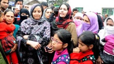Ex Militants Pakistani Wives Stage Protest In Srinagar