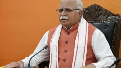 Haryana Cm Greets People Does Yoga In Home