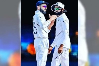 Kohli Jadeja Engage In Hilarious Banter Over Drs