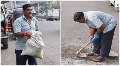 Laxman Pays Tribute To Father Filling Potholes Since Losing Son