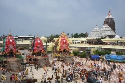Rath Yatra Chariots Roll On Puri Grand Road Without Devotees