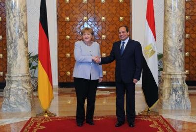 Sisi Merkel Discuss Recent Developments In Libya