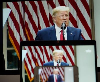 Trump Entrenches Defense Of Police Threatens Democrats
