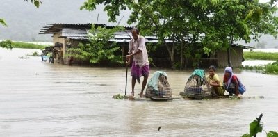 Assam Flood Situation Improves 16 55l Still In Distress