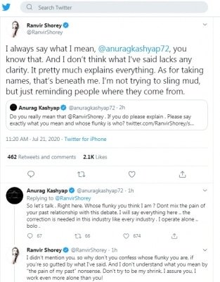 Ranvir Shorey Anurag Kashyap Lock Horns On Twitter