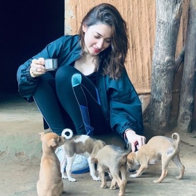 Tamannaah Bhatias Pawfect Puppy Love