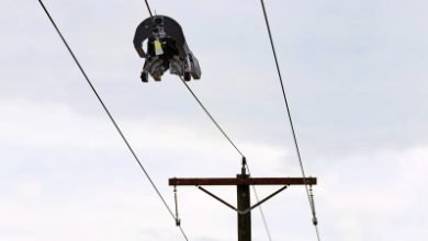This Facebook Robot Walks On Power Lines To Install Fiber Optic Cable