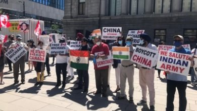 Tibetans Uyghurs Indians Protest Against China In Canada