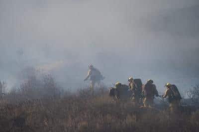 Wildfire Rages Near Arizona Utah State Line