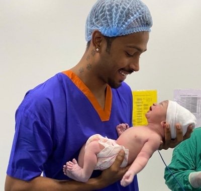 Blessing From God Hardik Pandya Shares Image Of His Baby Boy