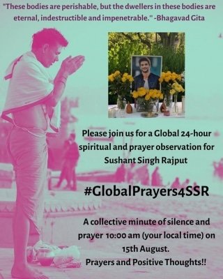 Global Prayer Meet For Sushant On Independence Day