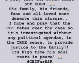 Kriti Sanon Sushants Loved Ones Deserve Closure