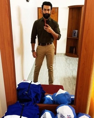 Prithviraj Sukumaran Resumes Work With Public Awareness Film Shoot