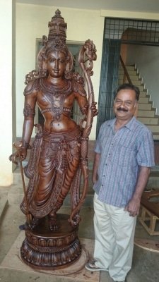 Ram Idol Gifted To Pm Modi Sculpted By Bengaluru Artisan