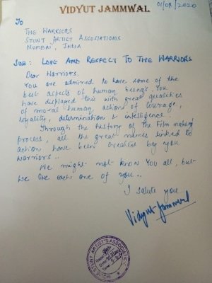 Vidyut Jammwal Extends Financial Aid To Stuntmen