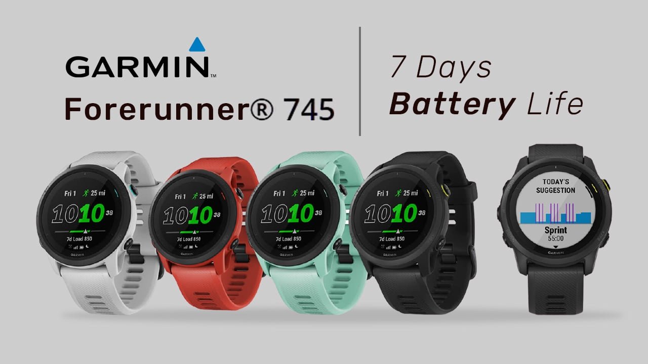 Forerunner 745 best sale battery life