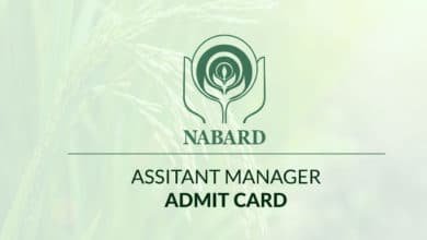 N A B A R D Assistant Manager Call Letter 2020 Admit Card Released