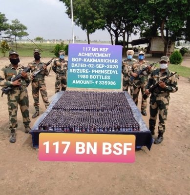 Bsf Seizes Phensedyl Worth Over Rs 3l From Bdesh Border