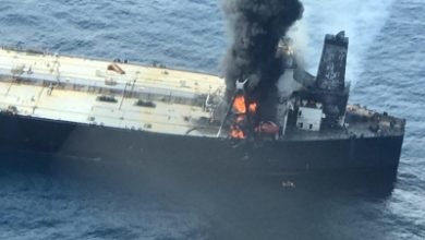 Fire Casualty Oil Tanker Cannot Be Emptied In Situ Coast Guard